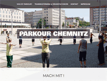 Tablet Screenshot of parkour-chemnitz.de